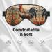 Rooster On Wood Farmland Print Unisex Sleep Eye Mask - Soft Comfort Travel & Yoga Eye Shade Cover - Buy Online on GoSupps.com
