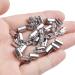 Stainless Steel Fold Crimp Ends Terminators - 100Pcs for Necklace, Tassel, Leather Jewelry - 5MM - Buy Online on GoSupps.com
