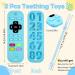 Buy BPA-Free Silicone Baby Biting Toys | Remote Control Bite Ring & Pacifier Chain for 3+ Months Baby - Teething Accessories in Blue - Buy Online on GoSupps.com