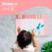 Large Silicone Crafts Painting Mat with Cup | Washable & Nonstick Artist Mat | Pink 23.8x15.7 Inch - Buy Online on GoSupps.com