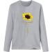 tsaChick Women's Sunflower Oversized Sweatshirt - Gray, S-XXL | Clearance Autumn Winter Hoodie - Buy Online on GoSupps.com