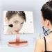 Extra Large LED Lighted Makeup Mirror with 10X Magnification, Touch Screen Dimmable, 360 Rotation - Rose Gold - Buy Online on GoSupps.com