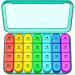 Pill dose 7 days 4 compartments tablet box 7 days at noon in the evening medication box 7 days 4 compartments large portable medication box for storing tablets (removable/cyan housing)