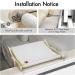 MEWOOFUN Sturdy Cat Window Perch Hammock | Reversible Mat | Holds Up to 40lbs | Beige-Large - Buy Online on GoSupps.com