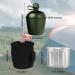 BaHoki Essentials Aluminum Canteen with Cover and Cup - Military Style Water Bottle Kit for Outdoor Camping, Backpacking, Hiking - Black - Buy Online on GoSupps.com