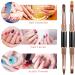 Lusofie 5Pcs Double-Ended Nail Art Brushes - Professional Acrylic Liner & Detail Brushes for Manicure, Nail Painting, and Design - Salon Quality Tools for Home DIY - Buy Online on GoSupps.com