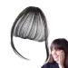 Clip In Bang Hair Extensions Bangs Fake Bang Hairpieces Natural Easy To Use Soft Hair Extensions Bangs For Women And Girls Natural black - with sideburns