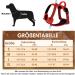 Buy Eyin Adjustable Dog Harness for Large Dogs - Breathable Reflective Padded with Handle for Training (Red L) - Neck 42-60cm Breast 47-86cm - Buy Online on GoSupps.com