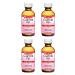 De La Cruz Castor Oil - 100% Pure Castor Oil for Hair Skin Eyelashes and Eyebrows - USP Grade 2 FL Oz (4 Bottles)