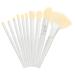 1 Set Makeup Brush Women Makeup Supplies Cosmetic Cosmetics Brush Face Beauty Tools Makeup Tool Long Handle Miss Loose Powder White Make up Artificial Fiber