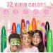 Beesjuy Kids Face Painting Kit - 12 Color Water Based Face Paint for Halloween, Birthday, Cosplay Washable Body Paint Makeup & Gifts for Children - Buy Online on GoSupps.com