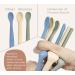Silicone Baby Spoons Set of 4 | Soft-Tip Infant Feeding Spoons | Chewproof & Bendable | Baby Led Weaning Utensils | Raspberry/Pale Mauve/Daffodil/Blush - Buy Online on GoSupps.com