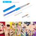 5 Piece Rhinestone Nail Brush Set with Metal Handle for Salon Quality 3D Nail Art - Sizes 4, 6, 8, 10, 12 - Buy Online on GoSupps.com