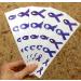 40 Purple Ribbon Temporary Tattoos - Pancreatic Cancer Awareness Tattoos - Buy Online on GoSupps.com