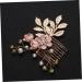 Ipetboom Pearl Hair Comb Wedding Crystal Hair Comb Flower Hair Accessories Veil Hair Comb Wedding Hair Comb Hair Side Comb Rhinestone Headpiece Crystal Headpiece Bride The Flowers Hairpin - Buy Online on GoSupps.com