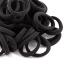 ZBORH 50PCS Black Hair Ties for Women  Seamless Hair Bands  Elastic Ponytail Holders  No Damage for Thick Hair