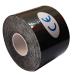 Athletic Elastic Kinesiology Tape 2-inch x 16.4 ft Roll Cotton Elastic Adhesive Muscle Sports Tape Bandage Physio Strain Injury Support BLACK
