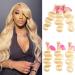 Seekomi 613 Body Wave Human Hair Bundles Same Length 18 18 18 inch Honey Blonde Human Hair 3 Bundles 10A Unprocessed Double Weft Brazilian Virgin 613 Blonde 3 Bundles Hair Extensions for Black Women 18 18 18 Inch 613 blond…