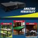BEILLER Ping Pong Table Cover - Waterproof Outdoor/Indoor Dust Cover for Folding & Flat Tables - 11.5x7.8ft - Fits 9x5ft Tables - Black - Buy Online on GoSupps.com