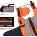 Vivaglory Neon Orange Dog Rescue Vest - Removable Front-Wheel Drive Reflective Caps Perfect for Swimming & Boating (M: 53-63cm) - Buy Online on GoSupps.com
