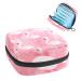 GIAPB Period Bag Sanitary Napkin Storage Bag Period Pouch Travel Makeup Bag Cartoon Seamless Flamingo Color2509