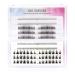 Manga Lash Clusters Natural Look Segmented Individual Eyelashes 2 Styles DIY Lash Extensions Japanese Individual Manga Lashes Cluster 2 styles lash clusters with bottom lashes