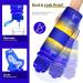 Coolfel 500ml BPA-Free Tritan Water Bottle for Kids - Motivational Time Marking - Dark Blue-Yellow - Perfect for School & Gym - Buy Online on GoSupps.com