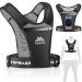 Topward running vest reflective cell phone bag jogging cell phone holder for men women jogging walking exercise & gym workout.Waterproof mobile phone holder for all smartphones.Adjustable strap black-1