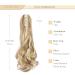 Shop Gairyan 50cm Ponytail Hair Extensions - Long Curly Claw Clip Wavy Synthetic Hair in Sandy Blonde & Bleached Blonde - Buy Online on GoSupps.com