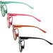 CessBlu 4 Pairs Oval Blue Light Blocking Computer Eyeglasses for Women - 2.5x Reading Glasses Set - Buy Online on GoSupps.com