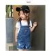 KidsCool Space Girls' Big Ripped Denim Shortalls 6-7 Years Blue-2034 - Buy Online on GoSupps.com