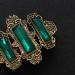 Minkissy Retro Hair Clip Metal Rhinestone Hairpin Celtic Hair Clips Viking Hair Accessories for Women Girls (Golden and Green) - Buy Online on GoSupps.com