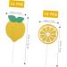 Artibetter 24pcs lemon cake decorations ingredients cake lemon baby shower decorations birthday cupcake topper cocktail plug in 12 piece set lemon Insert card muffin birthday cake topper - Buy Online on GoSupps.com
