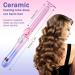 Automatic Curling Iron - Ceramic Hair Curler with Temperature Display 5.1" Heat Pipe - Pink Sunse | International Shipping - Buy Online on GoSupps.com