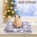 MICOOYO 2Pcs Small Animal Bed Mat - Fluffy Fleece Rabbit Guinea Pig Squirrel Hamster Pet Pad Mat (XS) - Stars Design - Buy Online on GoSupps.com