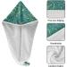 Green Wildflowers Leaf Dry Hair Cap | Quick Drying Towel Set with Button Headband | Super Absorbent & Comfortable - Buy Online on GoSupps.com