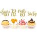 24 Glitter 60th Birthday Cupcake Toppers - Gold Party Decorations - Buy Online on GoSupps.com