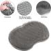 Foot Brush Shower Mat | Non-Slip Suction Cups | Foot Massager for Pedicure & Relaxation - Gray - Buy Online on GoSupps.com