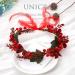 Unicra Christmas Crown Headband - Festive Flower Garland Hair Jewelry for Women & Girls - Perfect Holiday Party Gift - Buy Online on GoSupps.com