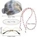 Rag Curlers for Long Hair Granny Wig Granny Cosplay Wig Granny Ladies Costume Granny Wig Glasses Chain Glasses Pearl Necklace (4pcs) Human Wigs for Women One Size Silver - Buy Online on GoSupps.com
