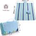 Extra Large Beach Blanket - Sandproof, Waterproof Outdoor Picnic Mat in Blue Line Design - Buy Online on GoSupps.com