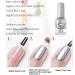 Silver Nail Polish Glitter Nail Polish - Quick Dry Breathable Nail Varnish - Holographic Metallic Mirror Effect No UV Needed Nail Polish Nail Art DIY Nail Salon for Women Girls at Home - Buy Online on GoSupps.com
