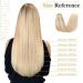 Elailite Clip-In Extensions - 40cm Real Remy Hair 130g 8 Tresses #18P613 Ash Blond Mix - Perfect for Full Hair Volume - Buy Online on GoSupps.com