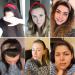 scicent Head Bands Adult Women Velvet Plain Headbands Fashion Knot Turban Hairband Elastic Hair Band for Girls - Navy - Buy Online on GoSupps.com