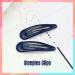 6Pcs 5CM Navy Snap Hair Clips for Girls & Women - School Colours Hair Accessories - Buy Online on GoSupps.com