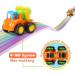 MOONTOY Baby Tooth Auto Bagion Construction Vehicles Set - 4 Piece Tractor Bulldozer Tipper & Cement Mixer for Kids | International Shipping - Buy Online on GoSupps.com
