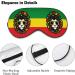Lion Glasses Jamaica Rasta Sleep Mask Eye Cover for Sleeping Blindfold with Adjustable Strap Blocks Light Night Travel Nap for Men Women - Buy Online on GoSupps.com