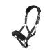 HKM nylon halter -Glitter- with polar fleece padding black pony Black Pony