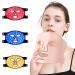 LED Face Mask 3 Colors Light Therapy Facial Photon Beauty Device Skin Care at Home for Facial Rejuvenation Wrinkles Reduction Anti-Aging (Pink)