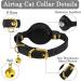 Oopsdoggy Leather Airtag Cat Collar with Bells - Durable GPS Pet Collar for Cats & Small Dogs (Black) - Buy Online on GoSupps.com